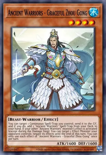yugioh ancient warriors cards Saga - Sun-Liu Alliance - IGAS-EN056 Rare You can only Special Summon Ancient Warriors Ancient Warriors - Rebellious Lu