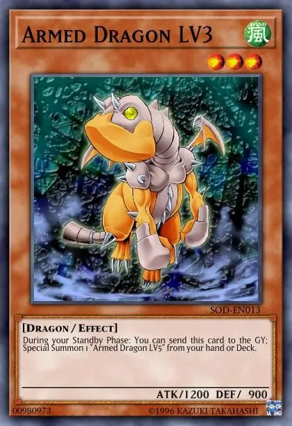 Armed Dragon LV3 | How to obtain, Decks & Usage Statistics | Duel Links Meta