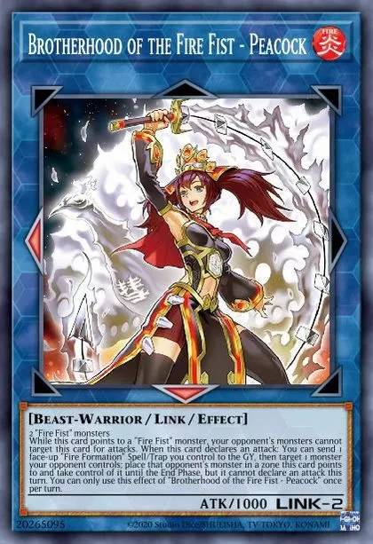 Brotherhood of the Fire Fist - Peacock | How to obtain, Decks & Usage  Statistics | Master Duel Meta