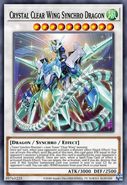 Crystal Clear Wing Synchro Dragon | How to obtain, Decks & Usage Statistics | Duel Links Meta Crystal Clear Wing Synchro Dragon | How to obtain, Decks & Usage Statistics | Duel Links Meta