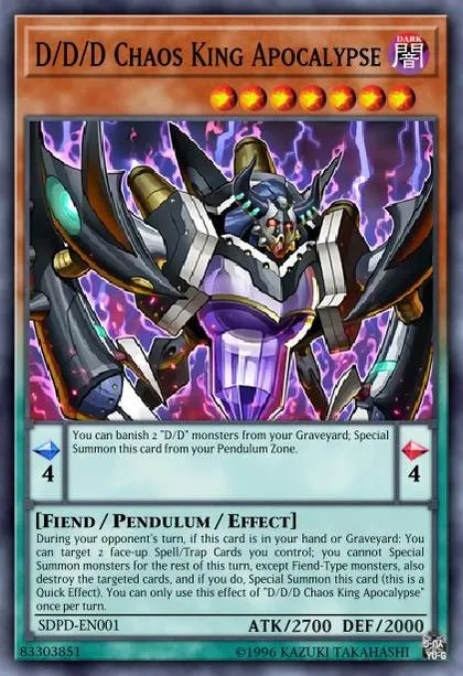 yugioh deck stats D/D/D Oracle King D'Arc OP19 Super Rare main image 1