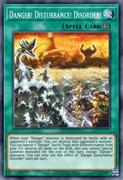 yugioh danger cards Mint / near mint condition trading card Yu-Gi-Oh! BEST! DANGER! DECK PROFILE