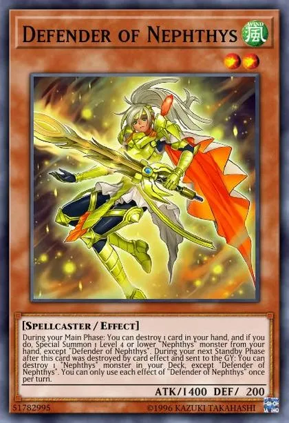 Defender of Nephthys | How to obtain, Decks & Usage Statistics | Duel Links  Meta