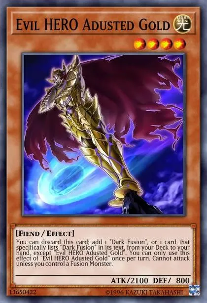Evil HERO Adusted Gold | How to obtain, Decks & Usage Statistics | Duel Links Meta Evil HERO Adusted Gold | How to obtain, Decks & Usage Statistics | Duel Links Meta