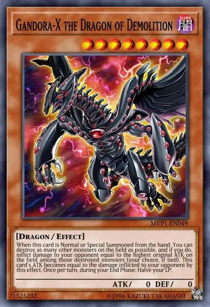 yugioh duel links gandora deck setup: 3 or 1 X? Gandora, the dragon of destruction.