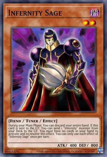 Infernity Sage | How to obtain, Decks & Usage Statistics | Master Duel Meta