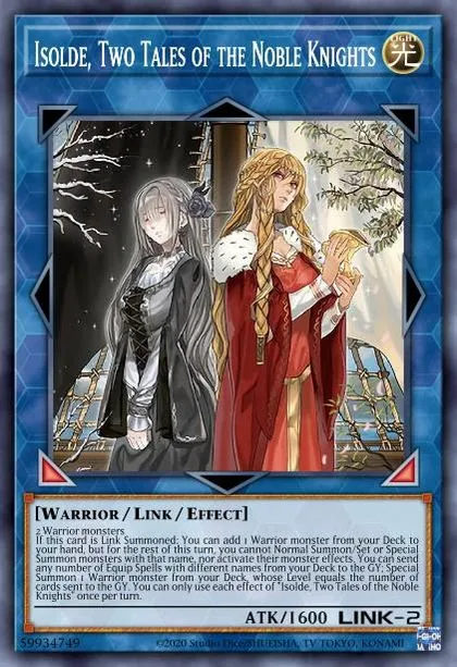 Isolde, Two Tales of the Noble Knights | How to obtain, Decks & Usage Statistics | Duel Links Meta Isolde, Two Tales of the Noble Knights | How to obtain, Decks & Usage Statistics | Duel Links Meta