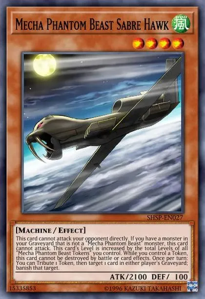 Mecha Phantom Beast Sabre Hawk | How to obtain, Decks & Usage Statistics |  Duel Links Meta