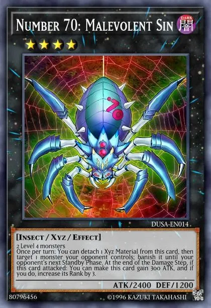 Number 70: Malevolent Sin | How to obtain, Decks & Usage