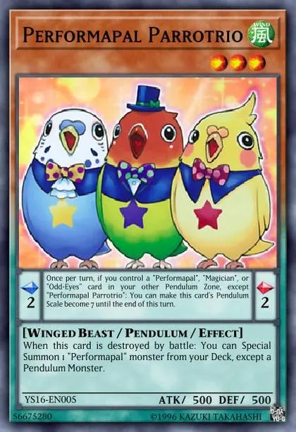 Performapal Parrotrio | How to obtain, Decks & Usage Statistics | Duel  Links Meta