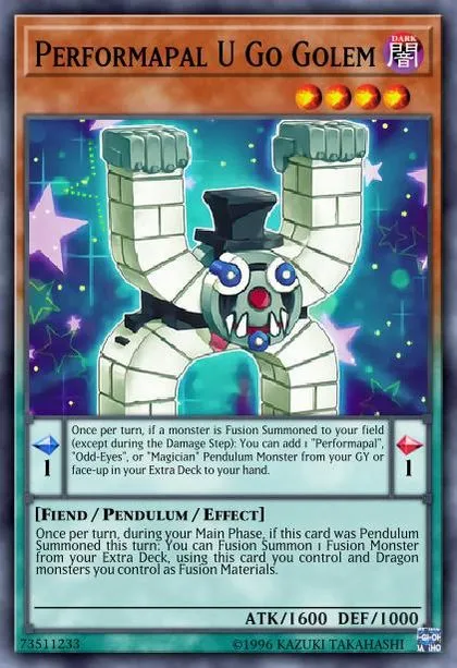 Performapal U Go Golem | How to obtain, Decks & Usage Statistics | Master  Duel Meta
