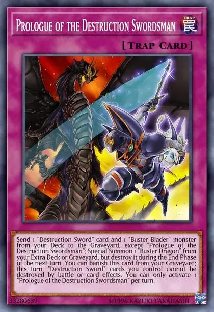 Prologue of the Destruction Swordsman | How to obtain, Decks & Tournament  Usage Statistics | Yu-Gi-Oh! Meta