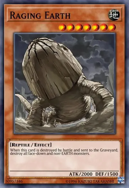 yugioh earth cards Yu-Gi-Oh! - Raging (STON-EN027) - Strike of Neos - 1st Edition 04587638Card Text Raging Earth | How to