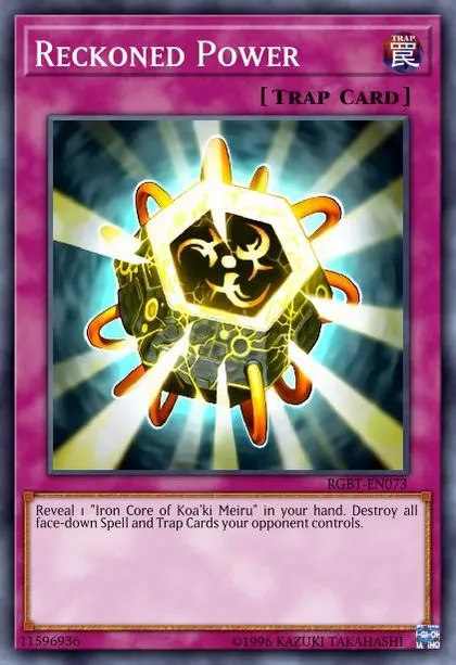 Yu-Gi-Oh! Iron Core Of Koa'ki Meiru Card - Ultra Rare Limited Edition - From Duelist Pack Collection Tin