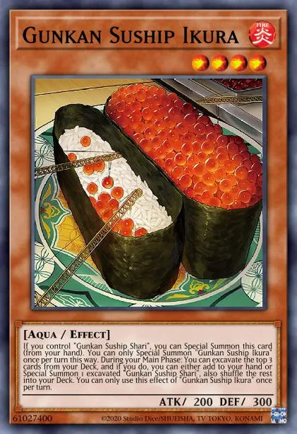 sushi yugioh deck Complete Custom for Yu-Gi-Oh! Gunkan Suship Deck Breakdown |