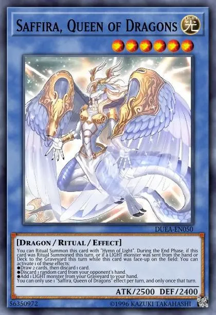 Saffira, Queen of Dragons | How to obtain, Decks & Tournament Usage  Statistics | Yu-Gi-Oh! Meta