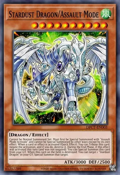 Stardust Dragon/Assault Mode | How to obtain, Decks & Usage Statistics | Master Duel Meta Stardust Dragon/Assault Mode | How to obtain, Decks & Usage Statistics | Master Duel Meta