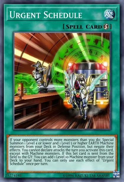 Urgent Schedule | How to obtain, Decks & Tournament Usage Statistics |  Yu-Gi-Oh! Meta