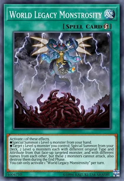 World Legacy Monstrosity | How to obtain, Decks & Usage Statistics | Master  Duel Meta