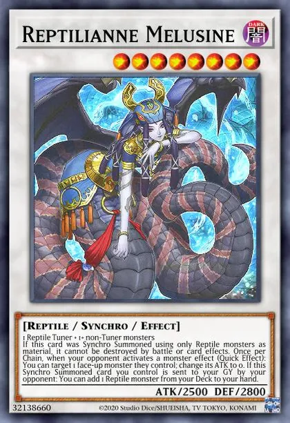 Reptilianne Melusine | How to obtain, Decks & Usage Statistics | Master  Duel Meta