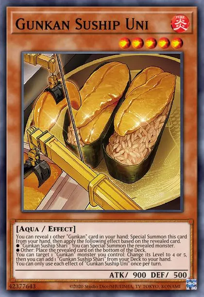 Gunkan Suship Uni | How to obtain, Decks & Usage Statistics | Master Duel  Meta