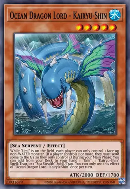 Ocean Dragon Lord - Kairyu-Shin | How to obtain, Decks & Usage Statistics | Master Duel Meta Ocean Dragon Lord - Kairyu-Shin | How to obtain, Decks & Usage Statistics | Master Duel Meta