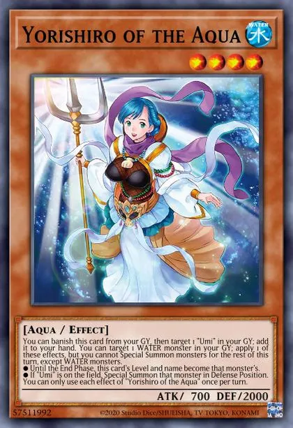 Yorishiro of the Aqua | How to obtain, Decks & Usage Statistics | Master  Duel Meta