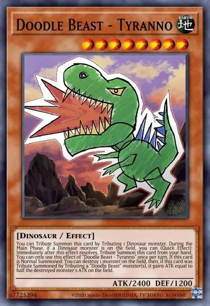 Doodle Beast - Tyranno | How to obtain, Decks & Usage Statistics | Master  Duel Meta
