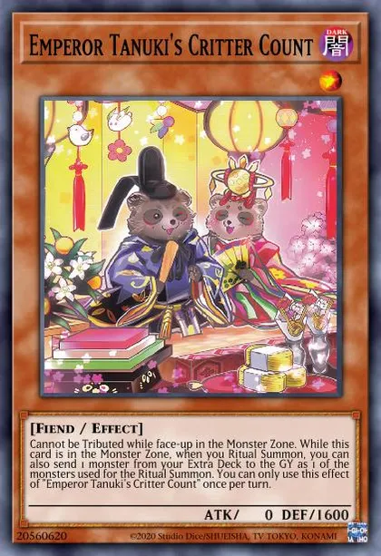 Emperor Tanuki's Critter Count | How to obtain, Decks & Usage Statistics | Master Duel Meta Emperor Tanuki's Critter Count | How to obtain, Decks & Usage Statistics | Master Duel Meta