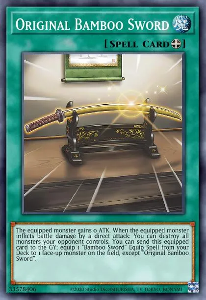 Original Bamboo Sword | How to obtain, Decks & Tournament Usage Statistics | Yu-Gi-Oh! Meta Original Bamboo Sword | How to obtain, Decks & Tournament Usage Statistics | Yu-Gi-Oh! Meta