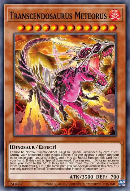 dinosaur meta deck yugioh Yu-Gi-Oh! September 2022 Chalislime Monthly Top