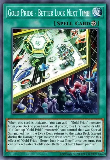 yugioh gold pride cards - Better Luck Next Time! | How to obtain, Decks & Usage Statistics have for any serious card collector How To Play Gold Pride