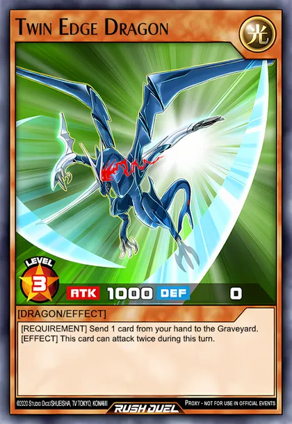 Twin Edge Dragon | How to obtain, Decks & Usage Statistics | Duel Links Meta
