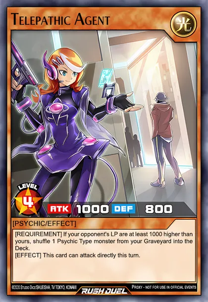 Telepathic Agent | How to obtain, Decks & Usage Statistics | Duel Links Meta