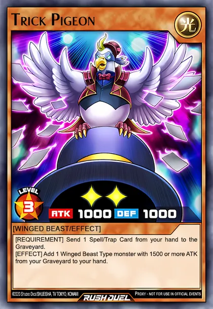 Trick Pigeon | How to obtain, Decks & Usage Statistics | Duel Links Meta Trick Pigeon | How to obtain, Decks & Usage Statistics | Duel Links Meta