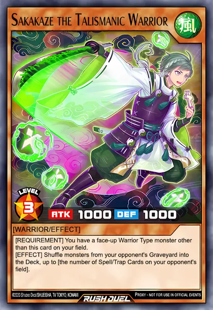 Sakakaze the Talismanic Warrior | How to obtain, Decks & Usage Statistics | Duel Links Meta Sakakaze the Talismanic Warrior | How to obtain, Decks & Usage Statistics | Duel Links Meta