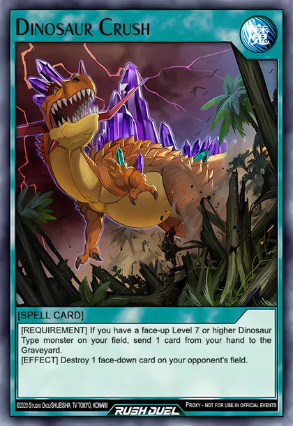 Dinosaur Crush | How to obtain, Decks & Usage Statistics | Duel Links Meta