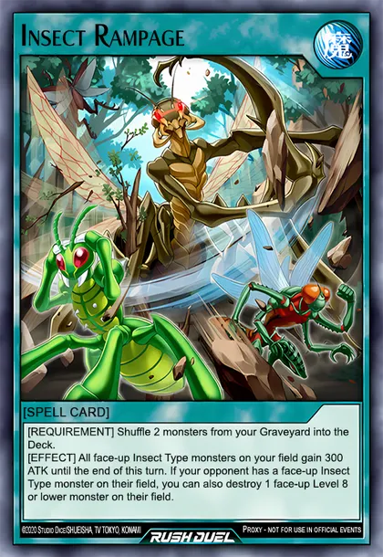 Insect Rampage | How to obtain, Decks & Usage Statistics | Duel Links Meta