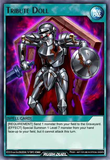 tribute a card yugioh spell Yu-Gi-Oh! - Tribute to The Doomed (DB1-EN165) - Dark Beginnings 1