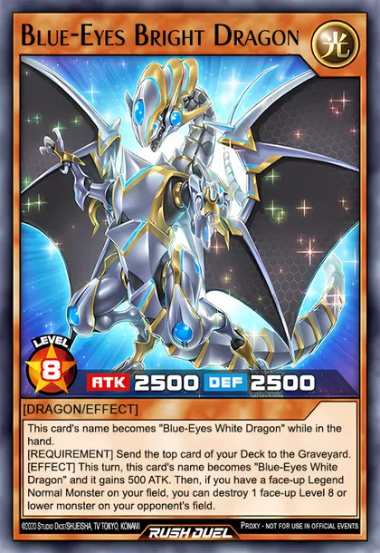 Blue-Eyes Bright Dragon | How to obtain, Decks & Usage Statistics | Duel  Links Meta