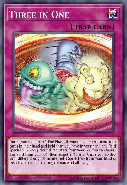 Three in One | How to obtain, Decks & Tournament Usage Statistics | Yu-Gi-Oh!  Meta