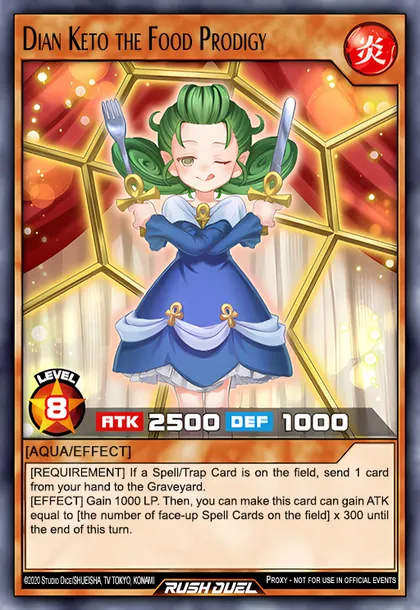 Dian Keto the Food Prodigy | How to obtain, Decks & Usage Statistics | Duel  Links Meta