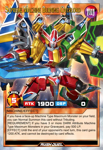 Supreme Machine Burning Overlord | How to obtain, Decks & Usage Statistics  | Duel Links Meta