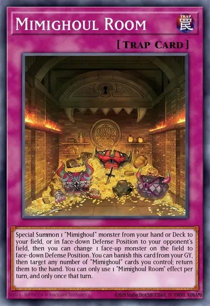 yugioh mimighoul cards Yu-Gi-Oh! - The Infinite Forbidden - Mimighoul Room (Super Rare) main image 1