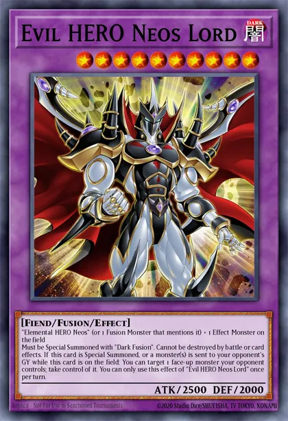 Evil HERO Neos Lord | How to obtain, Decks & Usage Statistics | Duel Links  Meta