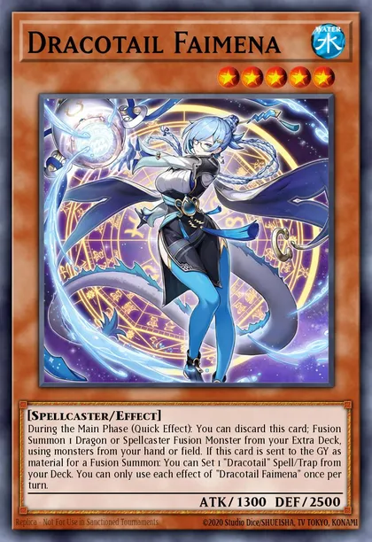 Dracotail Faimena | How to obtain, Decks & Tournament Usage Statistics |  Yu-Gi-Oh! Meta