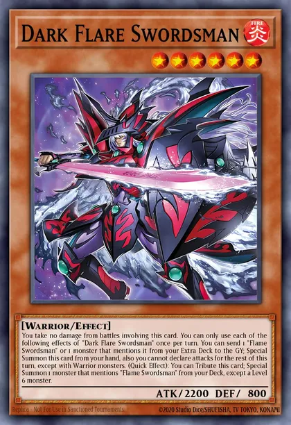 Dark Flare Swordsman | How to obtain, Decks & Tournament Usage Statistics |  Yu-Gi-Oh! Meta