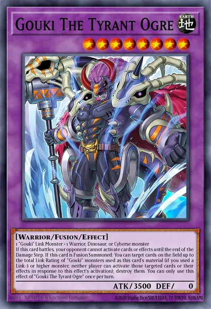 gouki yugioh deck Gouki The Tyrant Ogre | How to obtain, Decks & Tournament Usage Statistics