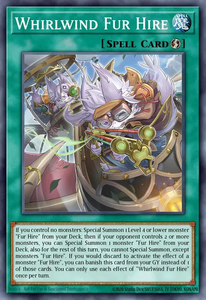 Whirlwind Fur Hire | How to obtain, Decks & Usage Statistics | Duel Links  Meta
