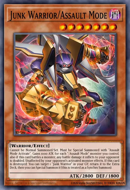 Junk Warrior/Assault Mode | How to obtain, Decks & Usage Statistics | Master Duel Meta Junk Warrior/Assault Mode | How to obtain, Decks & Usage Statistics | Master Duel Meta